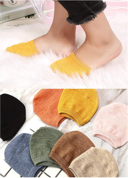 SATINIOR 8 Pairs Toe Topper Socks for Women, Mule Socks Half Toe Socks Toe Topper Liner Half Socks Cotton Socks Seamless...